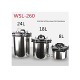 WSL-260 Cheapest 8L 18L 24L Coal Electric Portable Sterilizer Autoclave
